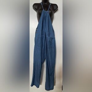 BDG Blue Straight Leg Jumpsuit